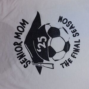 Senior 2025 Soccer Mom Graphic Tee White No Boundaries Juniors XXL